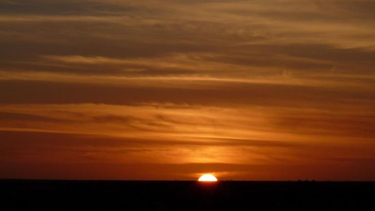 Sunset am Nullarbor Roadhouse